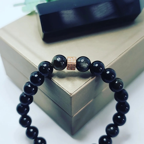 Black Obsidian bracelet - Picture 2 of 5